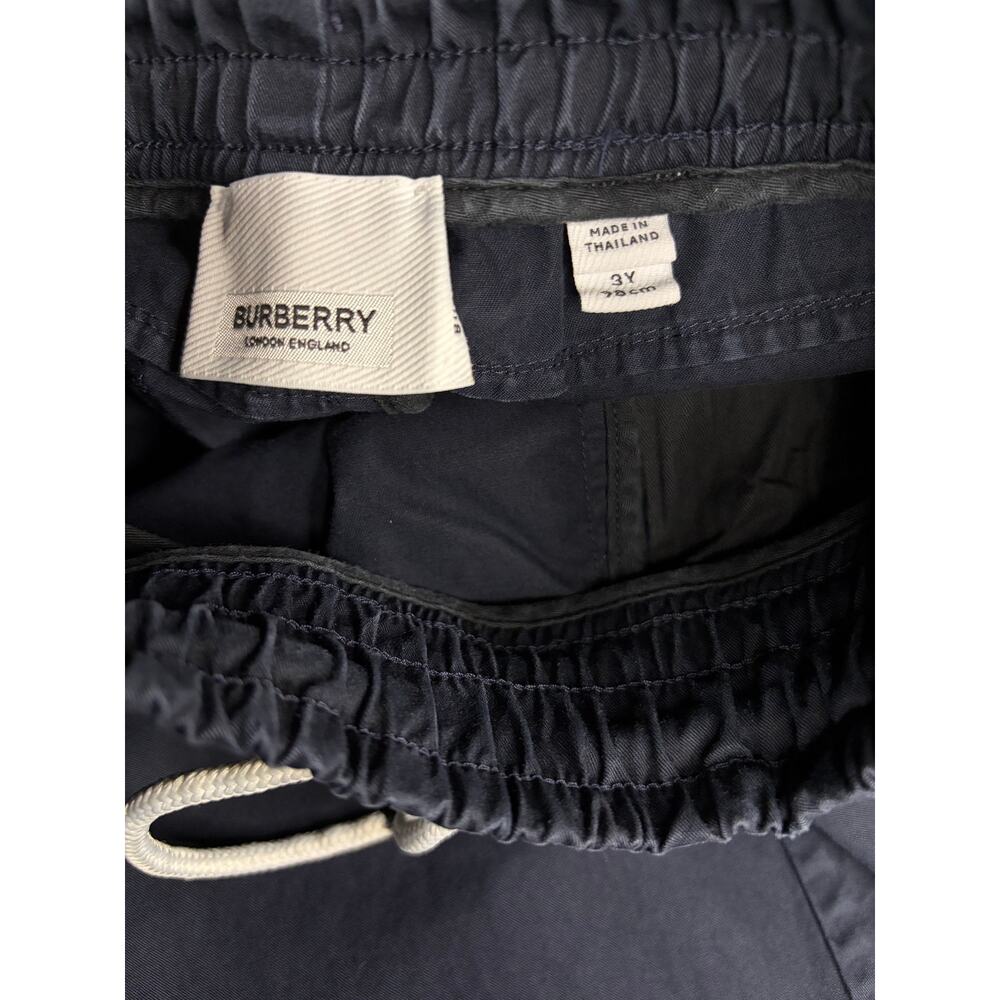 Burberry Kids' NWOT Luxury Logo Joggers Navy Blue Size 3Y Toddler - Rare - Picture 3 of 5